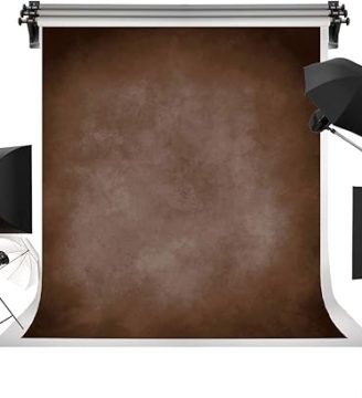 Kate 5x7ft Brown Portrait Backdrops Vintage Brown Backgrounds for Professional Photography Studio